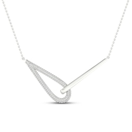 Love + Be Loved Diamond Necklace 1/3 ct tw Sterling Silver 18&quot;