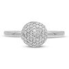 Thumbnail Image 3 of Diamond Ring 1/4 ct tw Round-cut Sterling Silver - Size 7