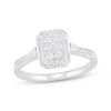Thumbnail Image 0 of Diamond Long Cushion Ring 1/4 ct tw Round-cut Sterling Silver