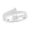 Thumbnail Image 1 of Diamond Three Row Star Ring 1/3 ct tw Round-Cut Sterling Silver