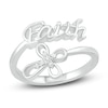 Thumbnail Image 1 of Diamond Faith Ring 1/20 ct tw Round-cut Sterling Silver