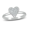 Thumbnail Image 1 of Diamond Heart Ring 1/6 ct tw Round-cut Sterling Silver