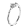 Thumbnail Image 2 of Diamond Evil Eye Ring 1/8 ct tw Round & Baguette 10K White Gold