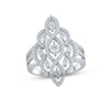 Thumbnail Image 1 of Diamond Lace Ring 1 ct tw Round-cut 10K White Gold