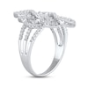 Thumbnail Image 2 of Diamond Lace Ring 1 ct tw Round-cut 10K White Gold