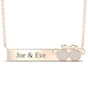 Thumbnail Image 1 of Disney Treasures Mickey & Minnie Mouse Diamond Necklace 1/15 ct tw 10K Rose Gold 17&quot;