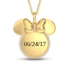 Thumbnail Image 1 of Disney Treasures Minnie Mouse Diamond Necklace 1/10 ct tw 10K Yellow Gold 17&quot;