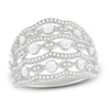 Thumbnail Image 1 of Diamond Lace Ring 1 ct tw Round-cut 10K White Gold