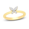 Thumbnail Image 0 of Diamond Butterfly Ring 1/10 ct tw Round-cut 10K Yellow Gold