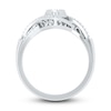 Thumbnail Image 2 of Diamond Cluster Ring 1/3 ct tw Round-cut 10K White Gold