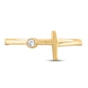 Thumbnail Image 2 of Diamond Accent Cross Ring 10K Yellow Gold