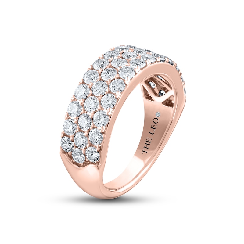 THE LEO Diamond Anniversary Ring 2 ct tw Round-cut 14K Rose Gold