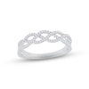 Thumbnail Image 0 of Diamond Braid Ring 1/5 ct tw Round-cut Sterling Silver