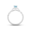 Thumbnail Image 2 of Hallmark Diamonds Swiss Blue Topaz Promise Ring 1/10 ct tw Sterling Silver