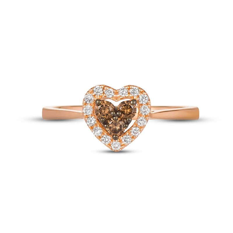 Le Vian Diamond Heart Ring 1 4 Ct Tw 14k Strawberry Gold Kay