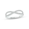 Thumbnail Image 1 of Diamond Infinity Ring 1/3 ct tw Round-cut 10K White Gold