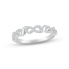 Thumbnail Image 1 of Diamond Infinity Ring 1/6 ct tw Round-cut Sterling Silver