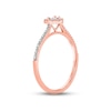 Thumbnail Image 1 of Diamond Heart Promise Ring 1/6 ct tw Round-cut 10K Rose Gold
