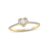 Thumbnail Image 0 of Diamond Heart Promise Ring 1/6 ct tw 10K Yellow Gold