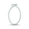 Thumbnail Image 1 of Baguette & Round-Cut Multi-Diamond Promise Ring 1/10 ct tw 10K White Gold