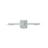 Thumbnail Image 2 of Baguette & Round-Cut Multi-Diamond Promise Ring 1/10 ct tw 10K White Gold