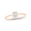 Thumbnail Image 1 of Diamond Promise Ring 1/10 ct tw Baguette & Round-cut 10K Rose Gold