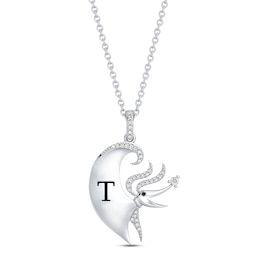 Disney Treasures The Nightmare Before Christmas Diamond Necklace 1/10 ct tw Sterling Silver 17&quot;