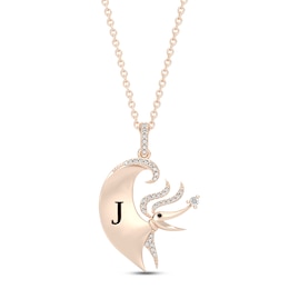 Disney Treasures The Nightmare Before Christmas Diamond Necklace 1/10 ct tw 10K Rose Gold 17&quot;