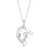 Thumbnail Image 1 of Disney Treasures The Nightmare Before Christmas Diamond Necklace 1/10 ct tw 10K White Gold 17&quot;