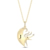 Thumbnail Image 1 of Disney Treasures The Nightmare Before Christmas Diamond Necklace 1/10 ct tw 10K Yellow Gold 17&quot;