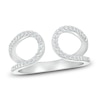 Thumbnail Image 1 of Diamond Open Curve Ring 1/4 ct tw Round-cut 10K White Gold