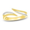 Thumbnail Image 0 of Diamond Open Wave Ring 1/15 ct tw Round-cut 10K Yellow Gold