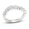 Thumbnail Image 2 of Diamond Wave Ring 1-1/4 ct tw Oval & Round-cut 14K White Gold