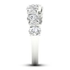 Thumbnail Image 3 of Diamond Wave Ring 1-1/4 ct tw Oval & Round-cut 14K White Gold