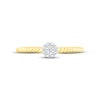 Thumbnail Image 2 of Multi-Diamond Rope Promise Ring 1/15 ct tw Round-cut 10K Yellow Gold