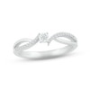 Thumbnail Image 0 of Diamond Split Bypass Promise Ring 1/10 ct tw Round-cut Sterling Silver