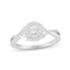 Thumbnail Image 0 of Diamond Twist Promise Ring 1/6 ct tw Round-cut Sterling Silver