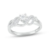 Thumbnail Image 0 of Diamond Wave Promise Ring 1/5 ct tw Round-cut Sterling Silver