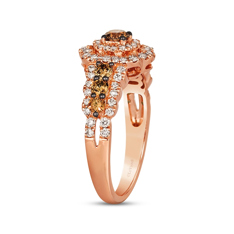 Main Image 3 of Le Vian Diamond Ring 1 ct tw 14K Strawberry Gold