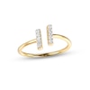 Thumbnail Image 1 of Diamond Deconstructed Ring 1/10 ct tw Round-cut 10K Yellow Gold