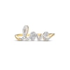 Thumbnail Image 2 of Diamond Script "Love" Ring 1/8 ct tw Round-cut 10K Yellow Gold