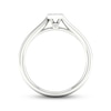 Thumbnail Image 3 of Multi-Diamond Center Marquise Promise Ring 1/6 ct tw Round-cut Sterling Silver