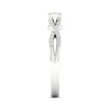 Thumbnail Image 2 of Multi-Diamond Center Cushion Twist Promise Ring 1/6 ct tw Round-cut Sterling Silver