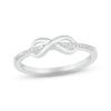 Thumbnail Image 1 of Diamond Infinity Ring Sterling Silver