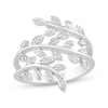 Thumbnail Image 0 of Diamond Branch Bypass Ring 1/10 ct tw Sterling Silver