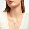 Thumbnail Image 2 of Lab-Created Diamonds by KAY Heart Necklace 1/2 ct tw 14K White Gold 18"