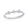 Thumbnail Image 1 of Diamond Marquise Stackable Ring 1/10 ct tw 10K White Gold