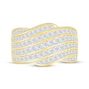 Thumbnail Image 3 of Diamond Multi-Row Swoop Ring 1 ct tw 10K Yellow Gold