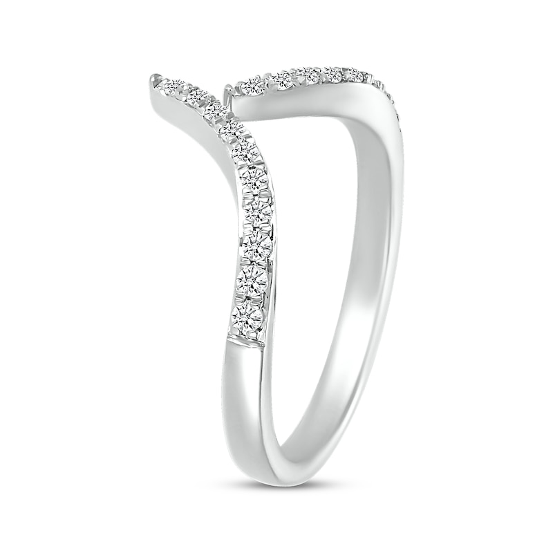 Main Image 2 of Diamond Deconstructed Contour Ring 1/5 ct tw 10K White Gold