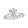 Thumbnail Image 0 of Lab-Created Diamonds by KAY Oval-Cut Engagement Ring 3-3/4 ct tw 14K White Gold